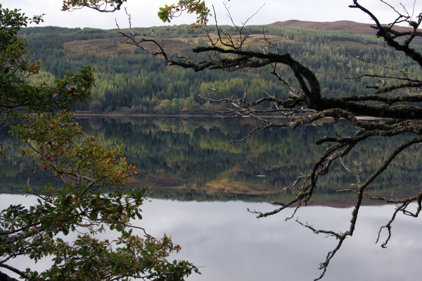 Scotland also has many Lochs this is Loch Arcaig, It's pretty still on this particular day, like a mill pond