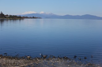 Volcanoes across Lake Taupo